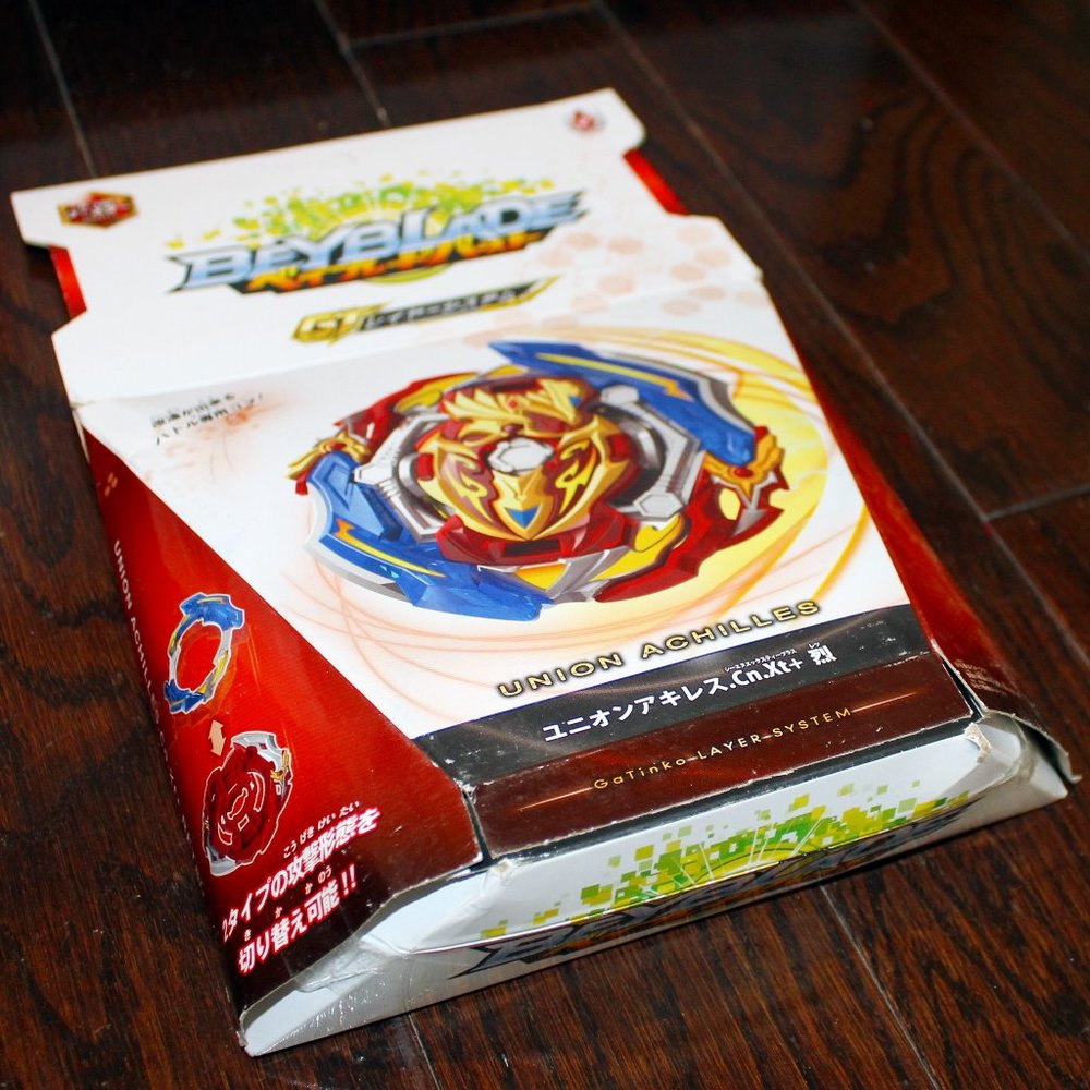 TOTALLY FREE*❤️new Flame Beyblade Booster GT B-150 Union Achilles Cn. Xt+ Retsu